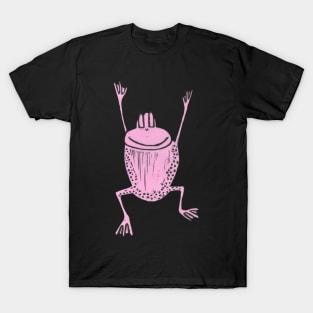 Frog! A Jumping Pink Frog! T-Shirt